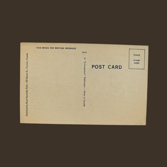 6/$15 Vintage Blank Greetings from Toronto Postcard Unused Linen - Picture 2 of 3